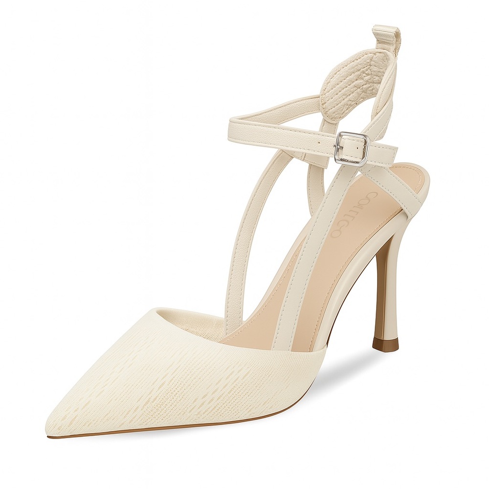 Coutgo Cream Stiletto Sandals – Size 9 – NWT